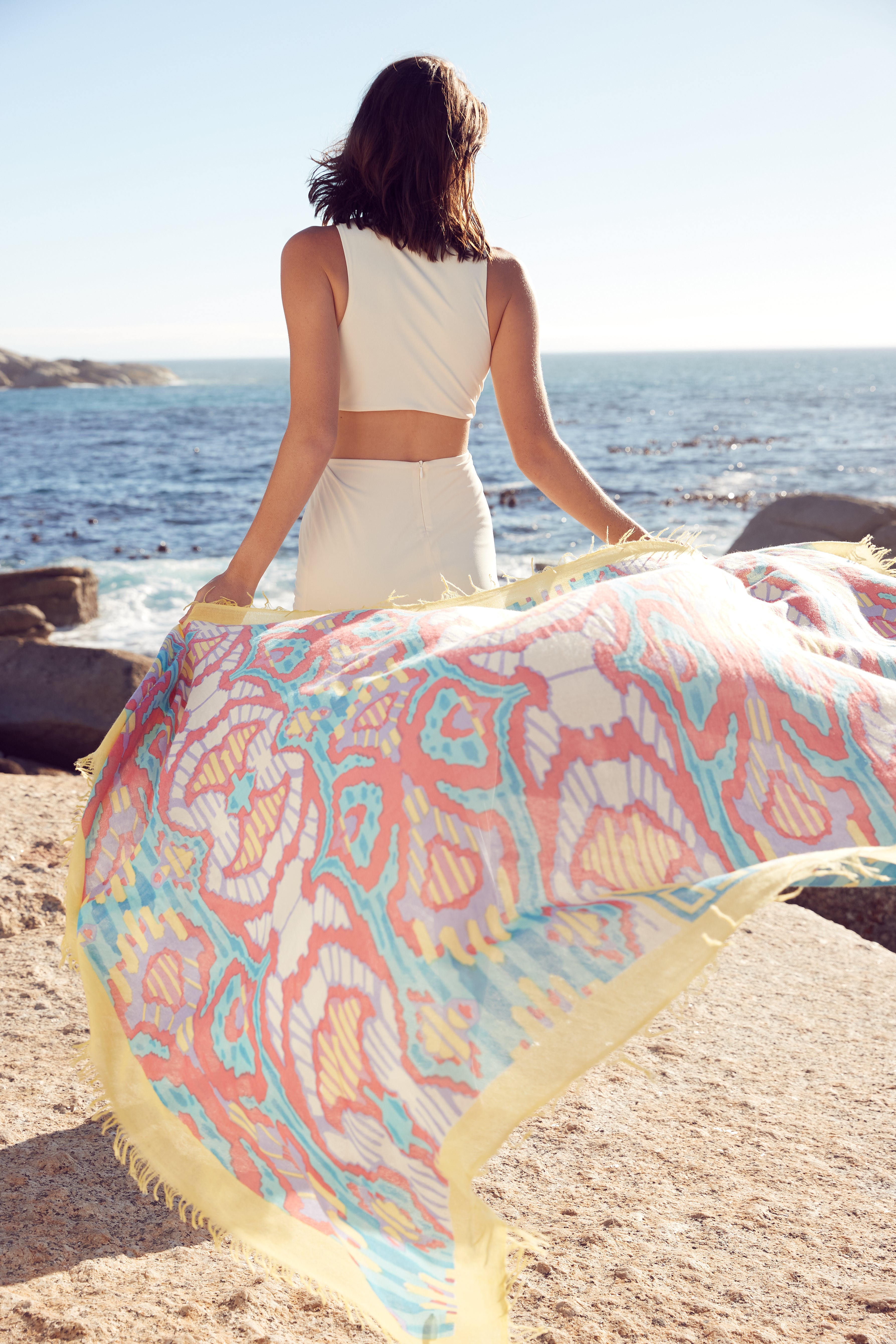 NATSUMI - Kaschmir-Schal - Farbe: Pastel