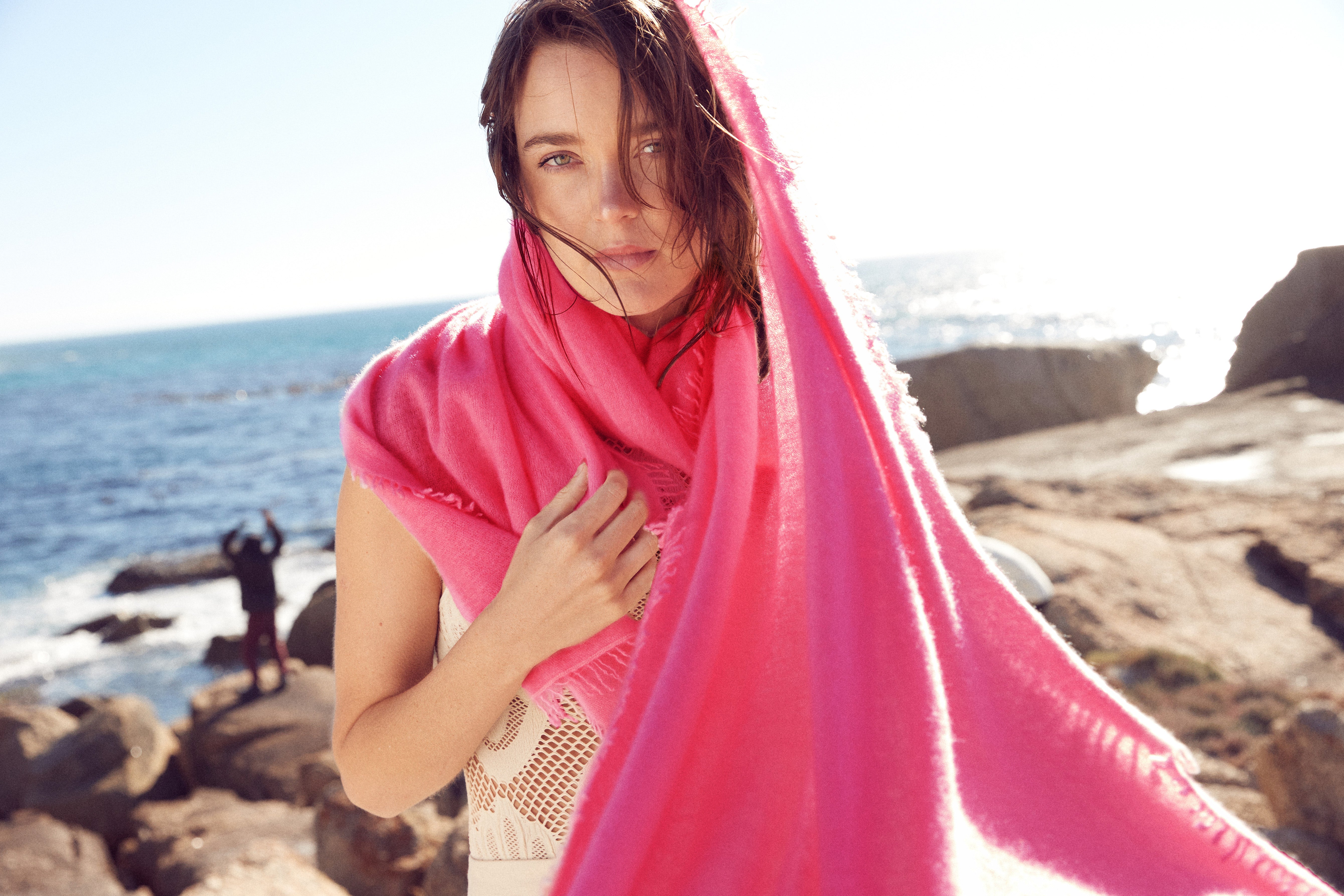 Tibet - Cashmere-Schal - Farbe: Raspberry 22