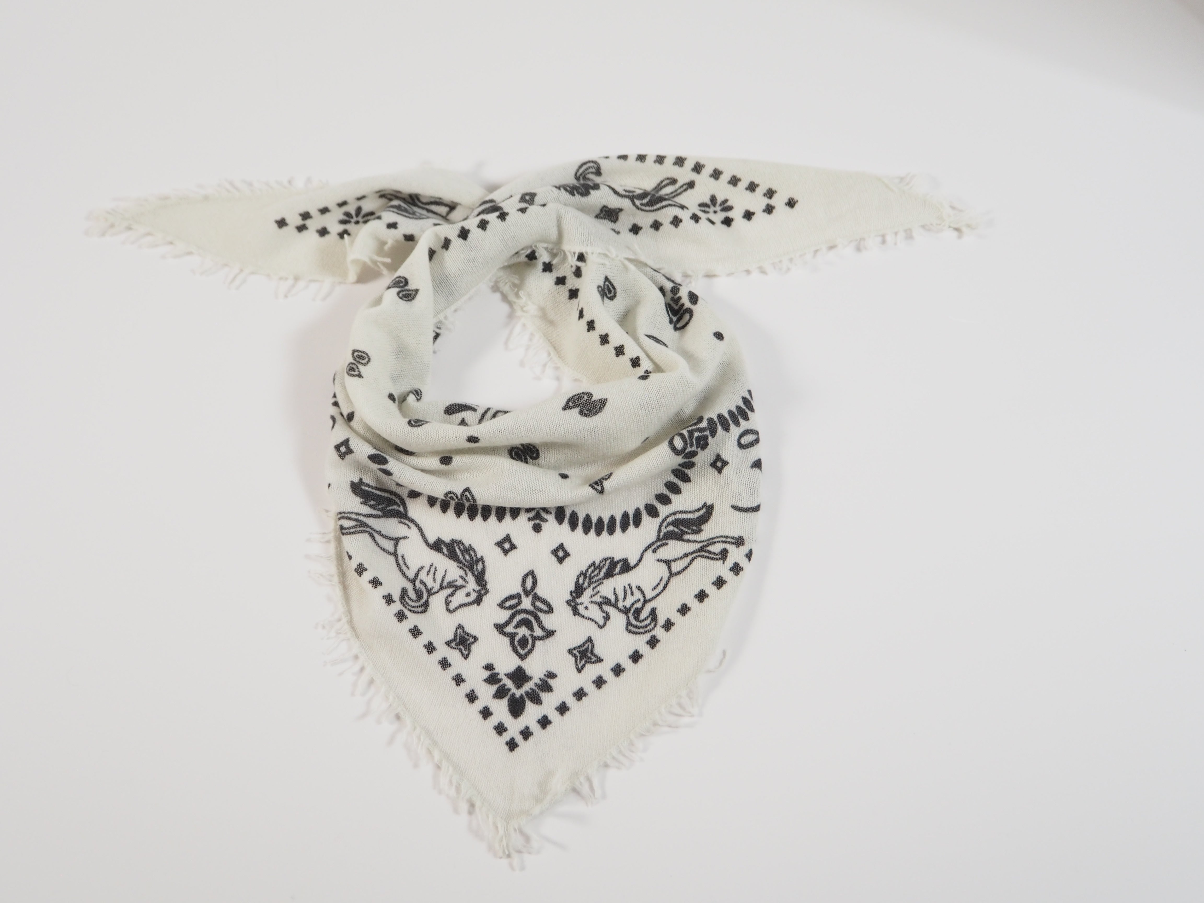 Wild Horses - Cashmere-Schal - Farbe: Offwhite/Black