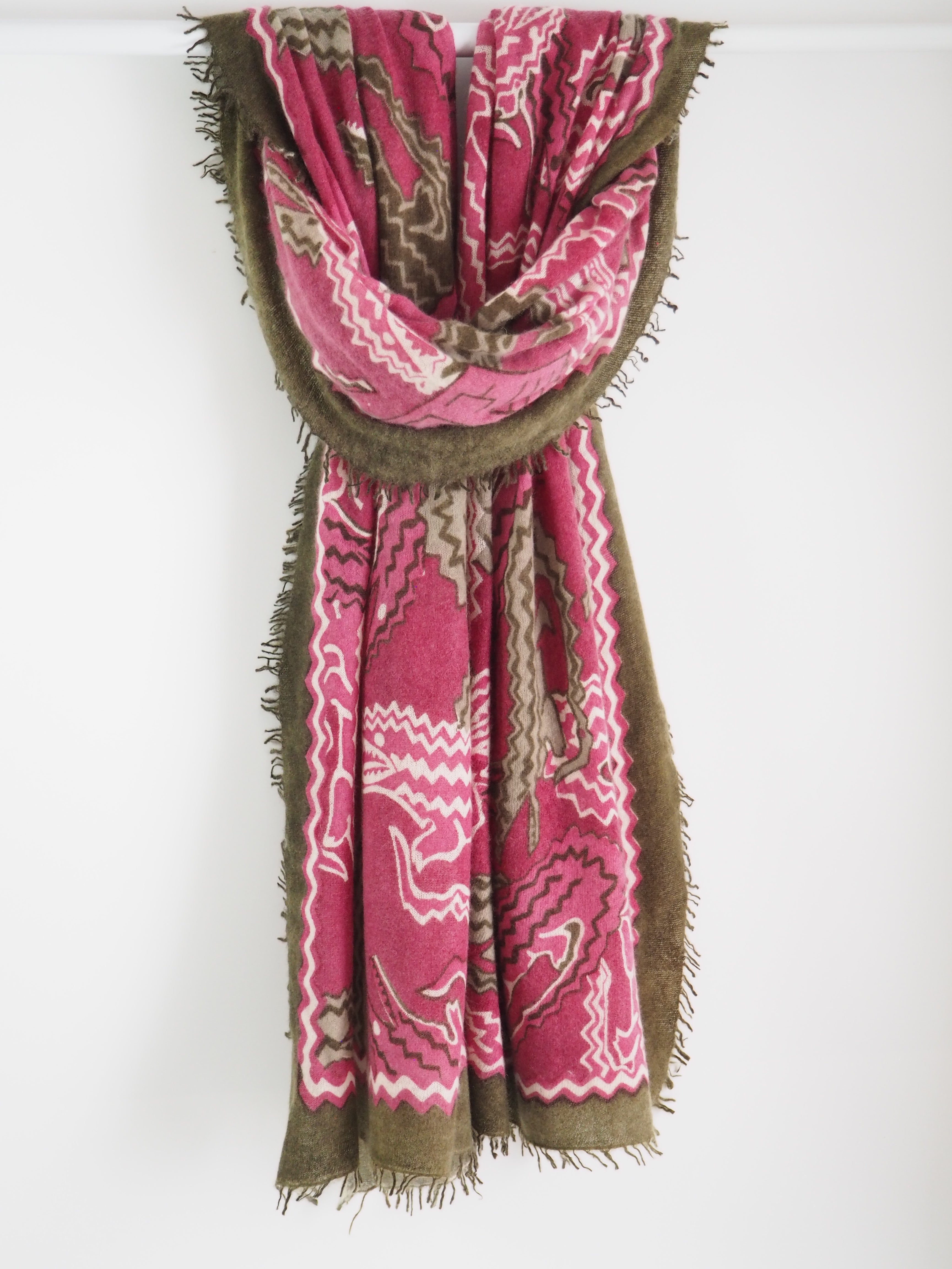 Crocodile - Cashmere-Schal - Farbe: Pink