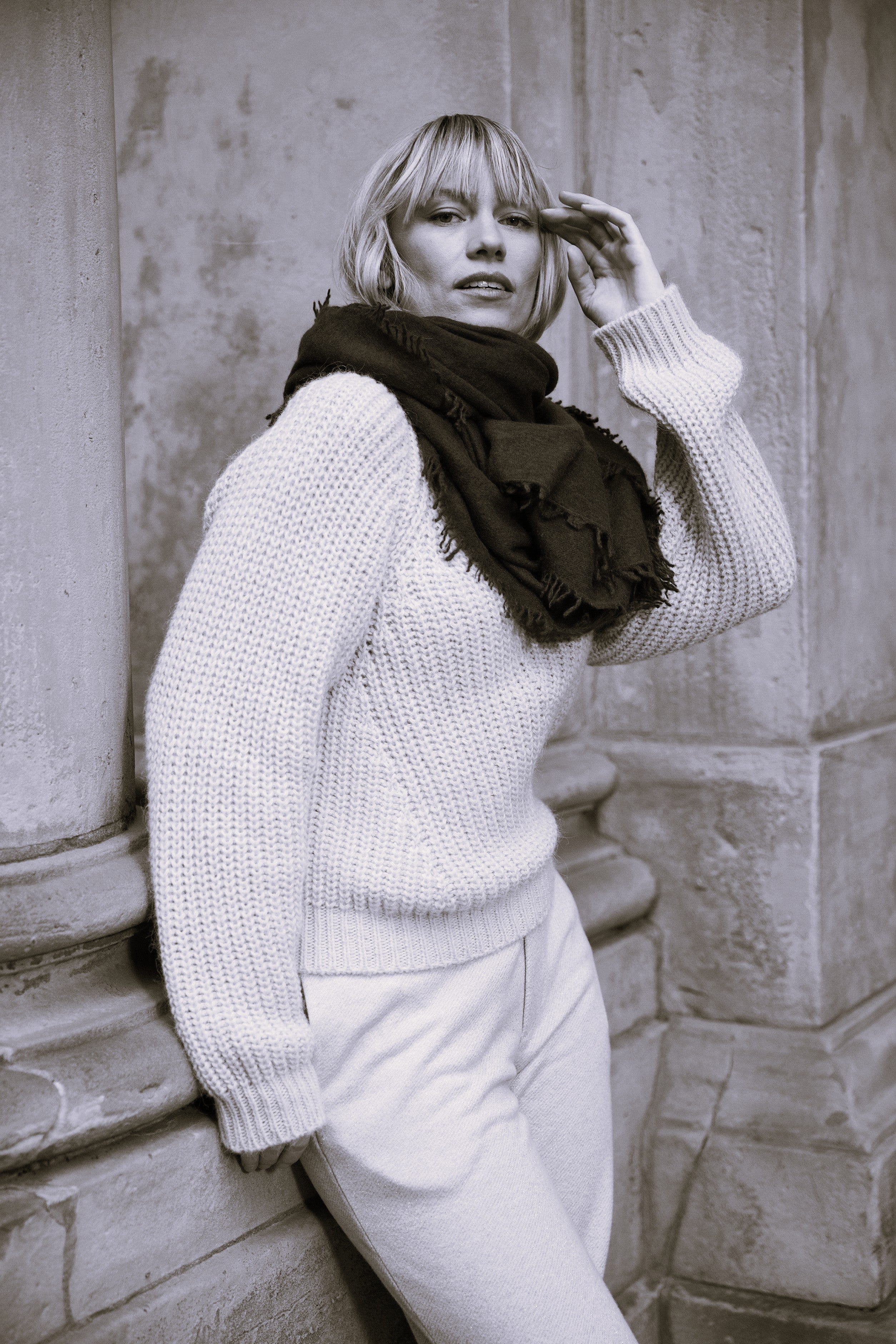 Tibet - Cashmere-Schal - Farbe: Bison 25689