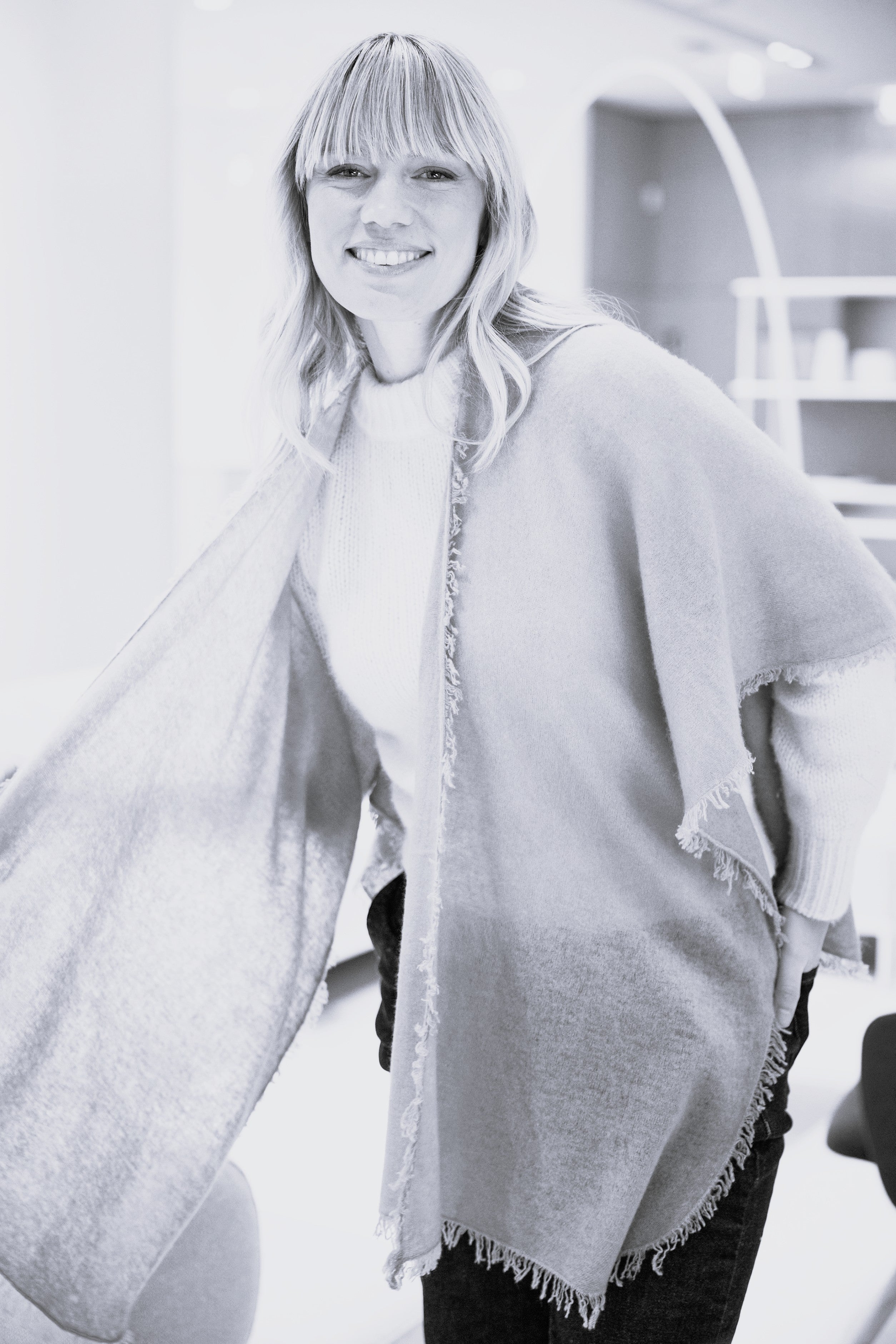 Putali - Cashmere Cape          Farbe: Raspberry 22