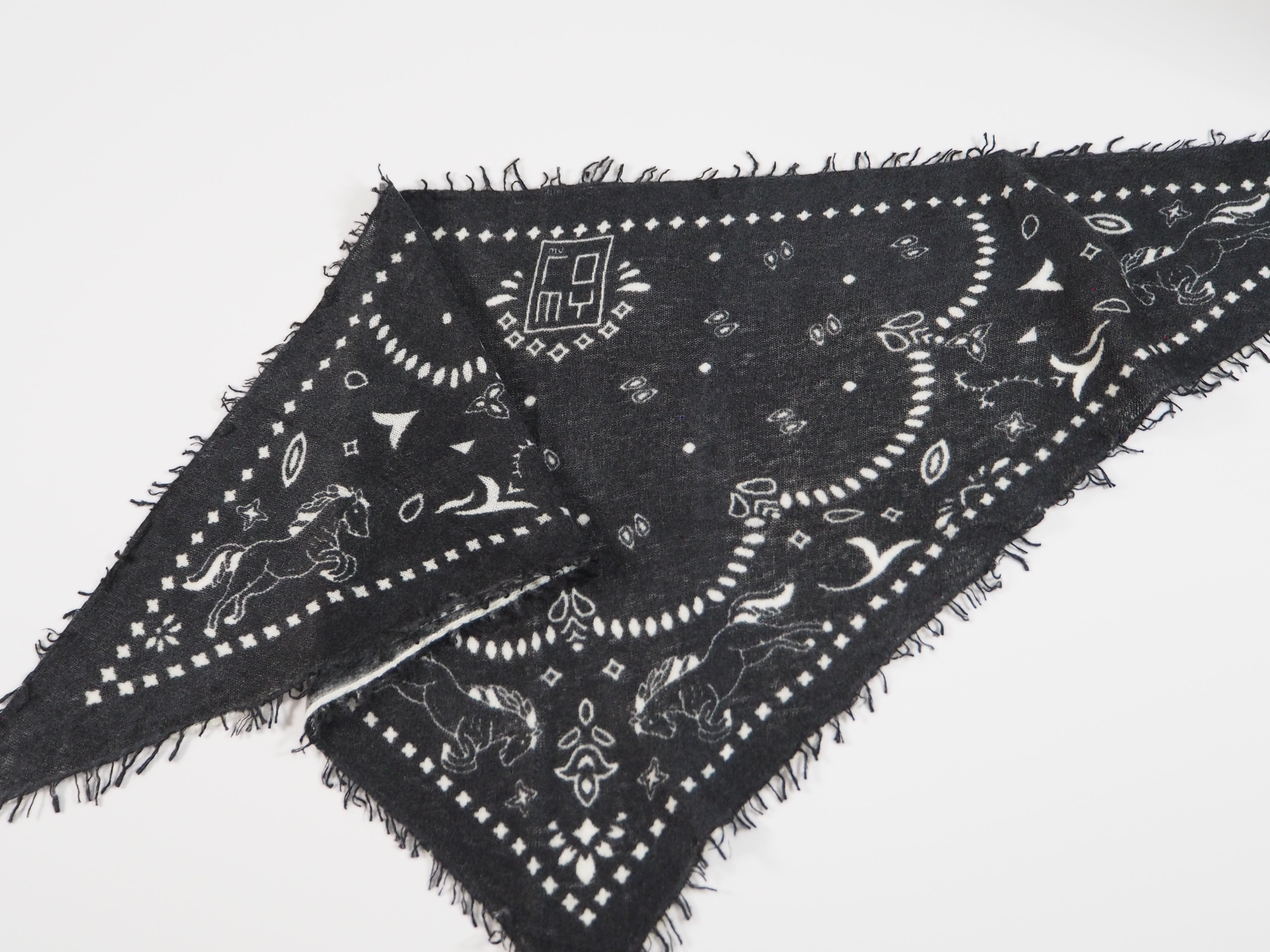 Wild Horses - Cashmere-Schal -     Farbe: Black/White