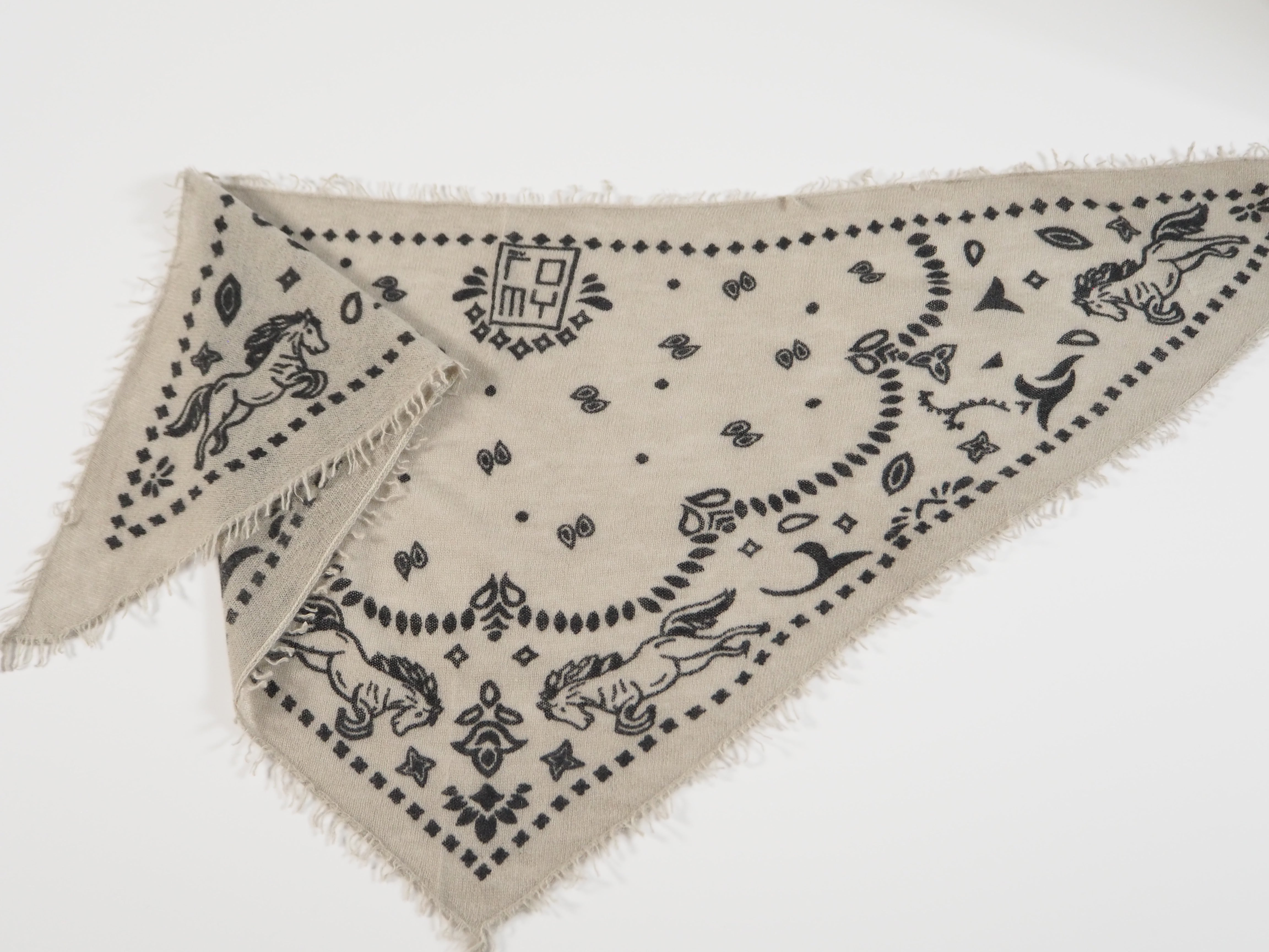 Wild Horses - Cashmere-Schal -     Farbe: Stone/Black