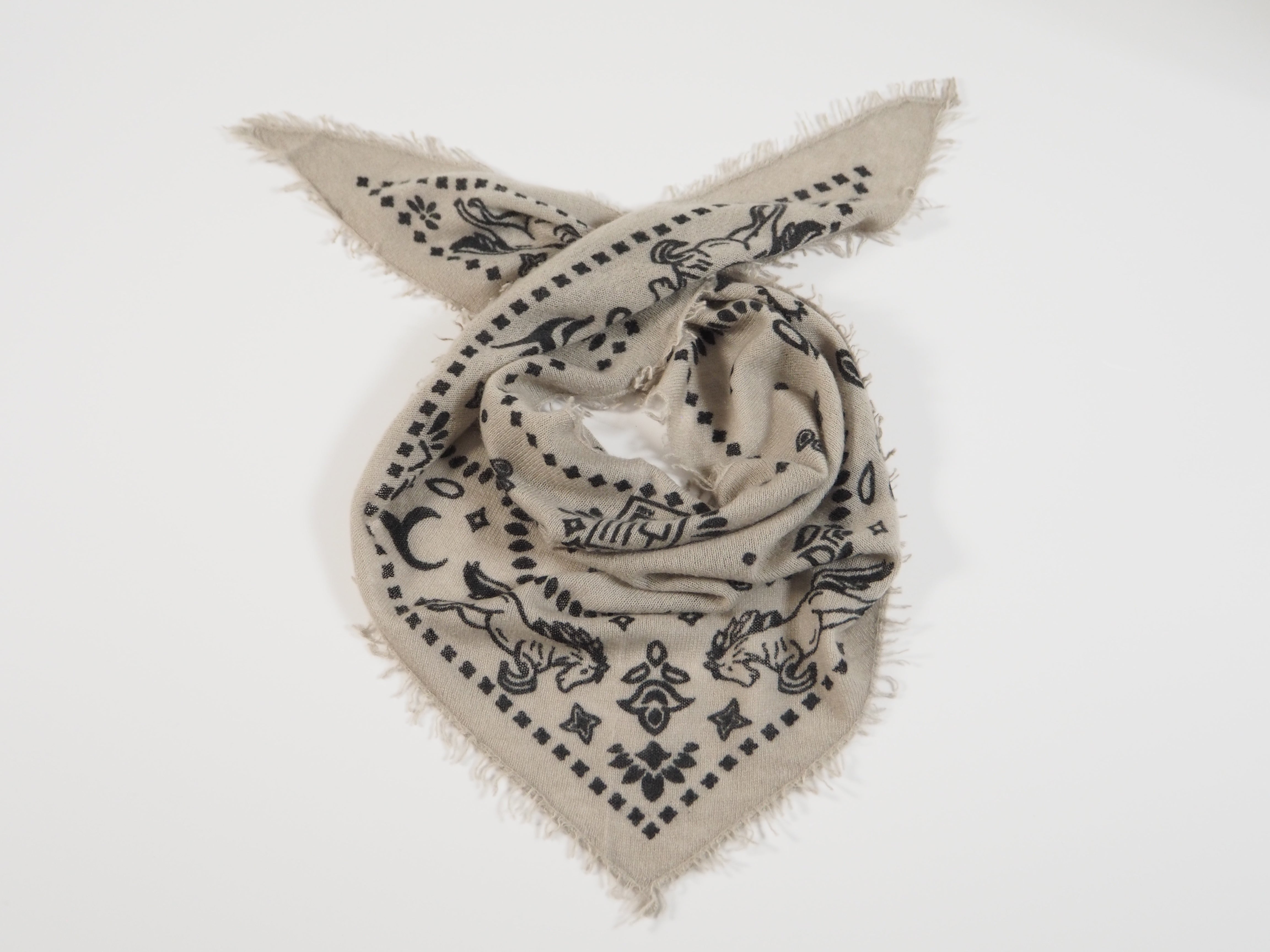 Wild Horses - Cashmere-Schal -     Farbe: Stone/Black