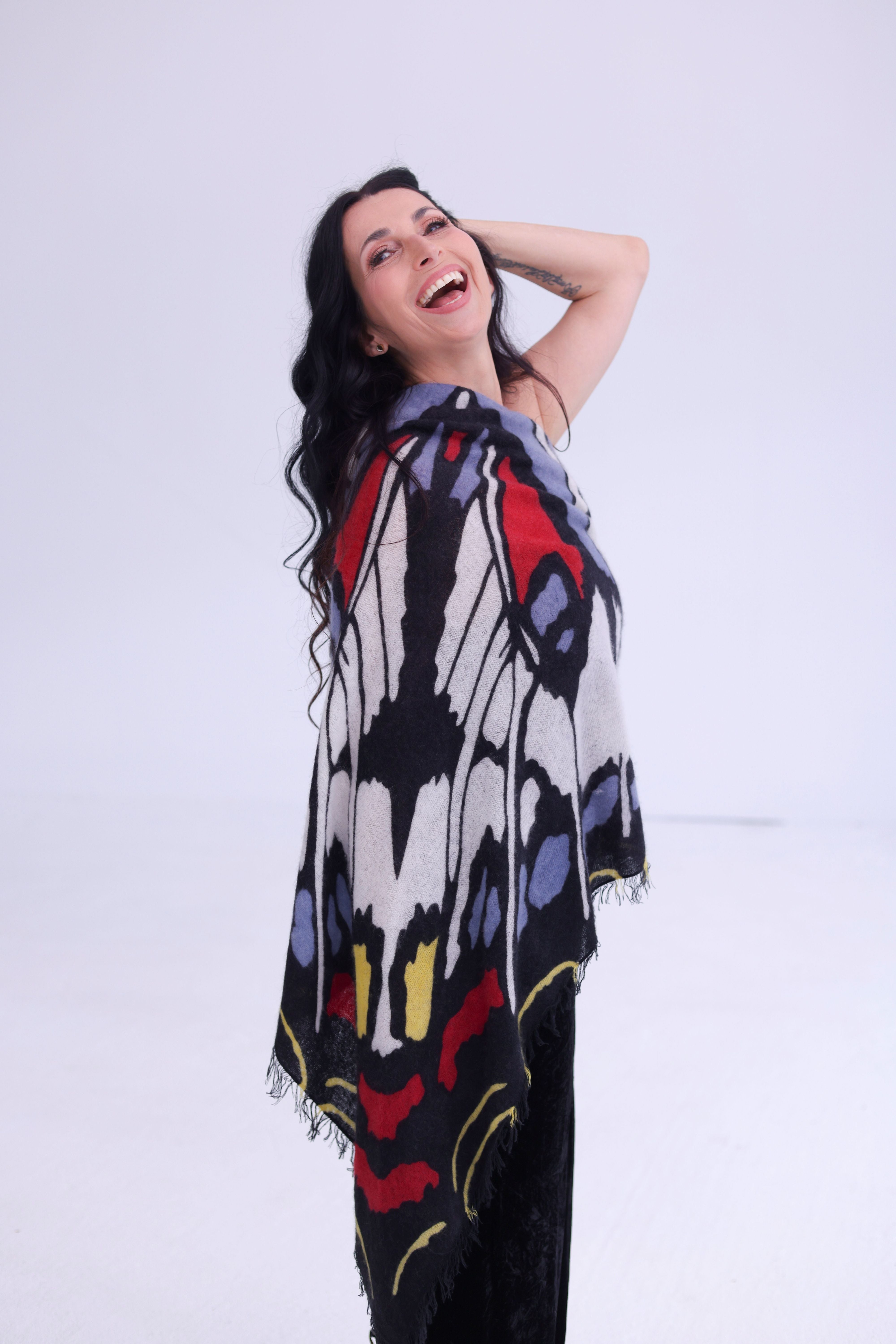 ANAYA - Kaschmir-Schal -      Farbe: Multicolor