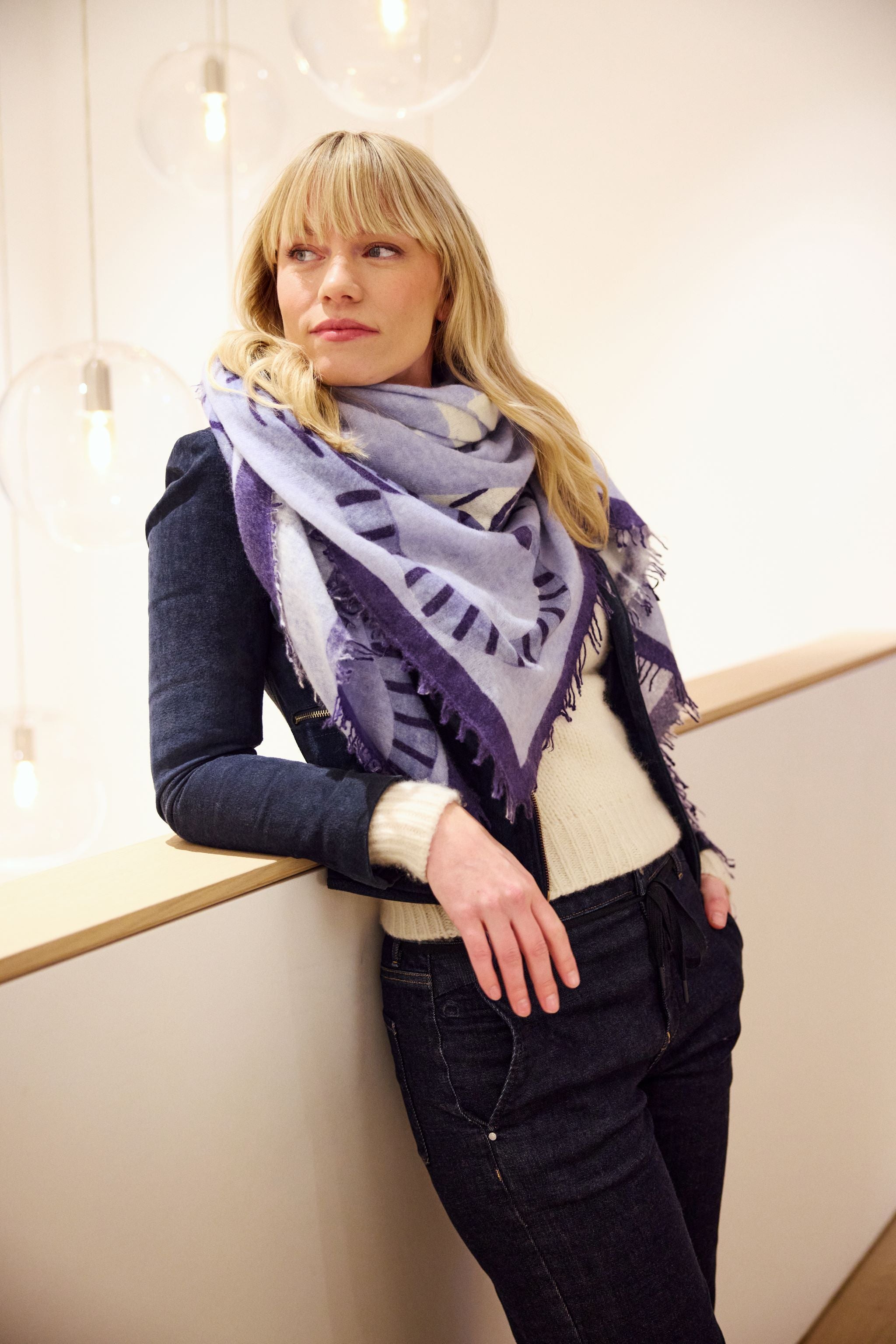 Perfect Match - Cashmere-Schal -     Farbe: Blue