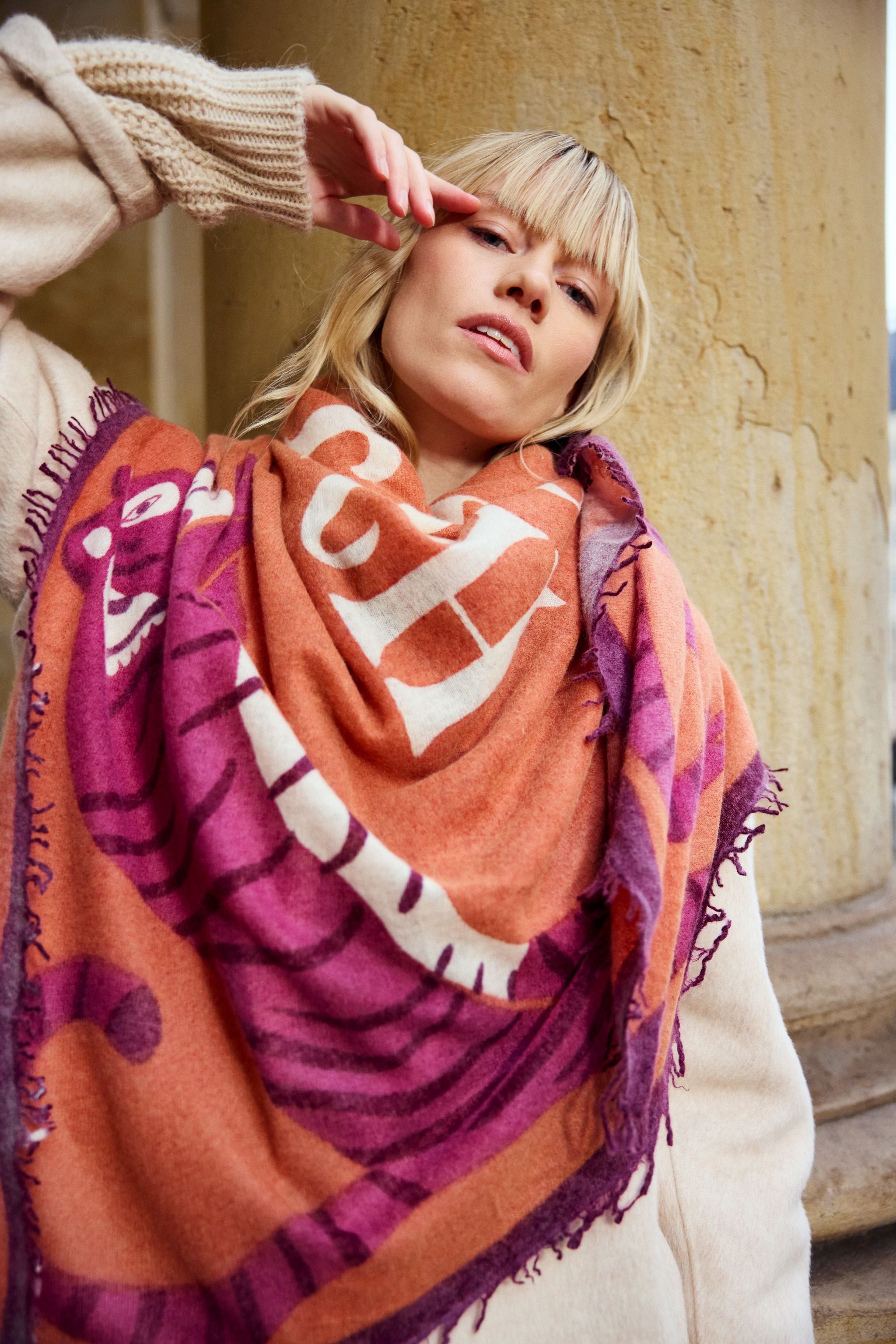 Perfect Match - Cashmere-Schal -     Farbe: Orange