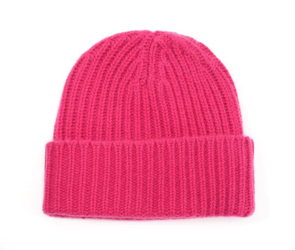 NEHA - Cashmere-Mütze -      Farbe: Raspberry