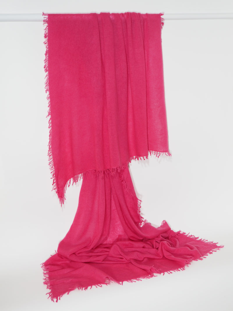 Tibet - Cashmere-Schal - Farbe: Raspberry