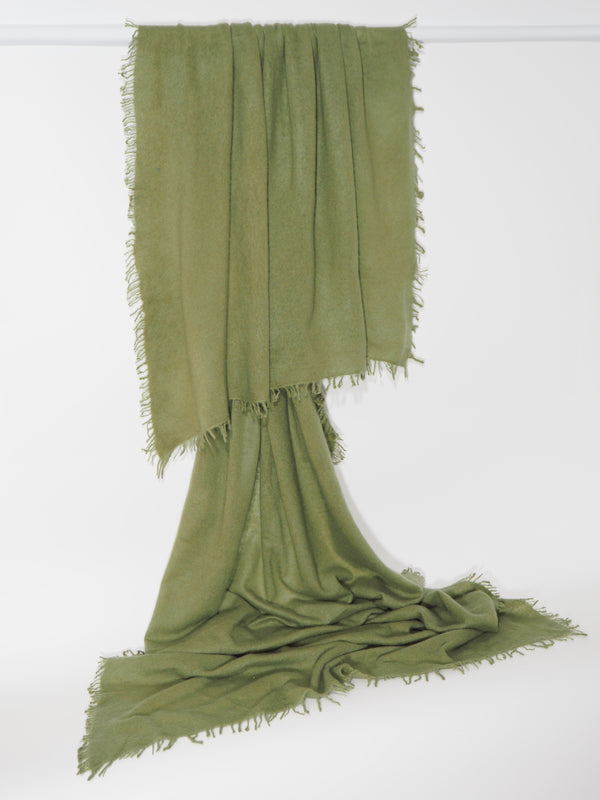 Tibet - Cashmere-Schal - Farbe: Olive