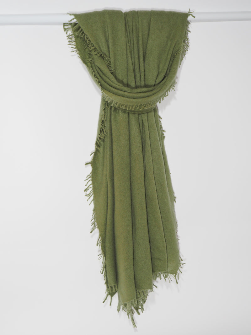 Tibet - Cashmere-Schal - Farbe: Olive