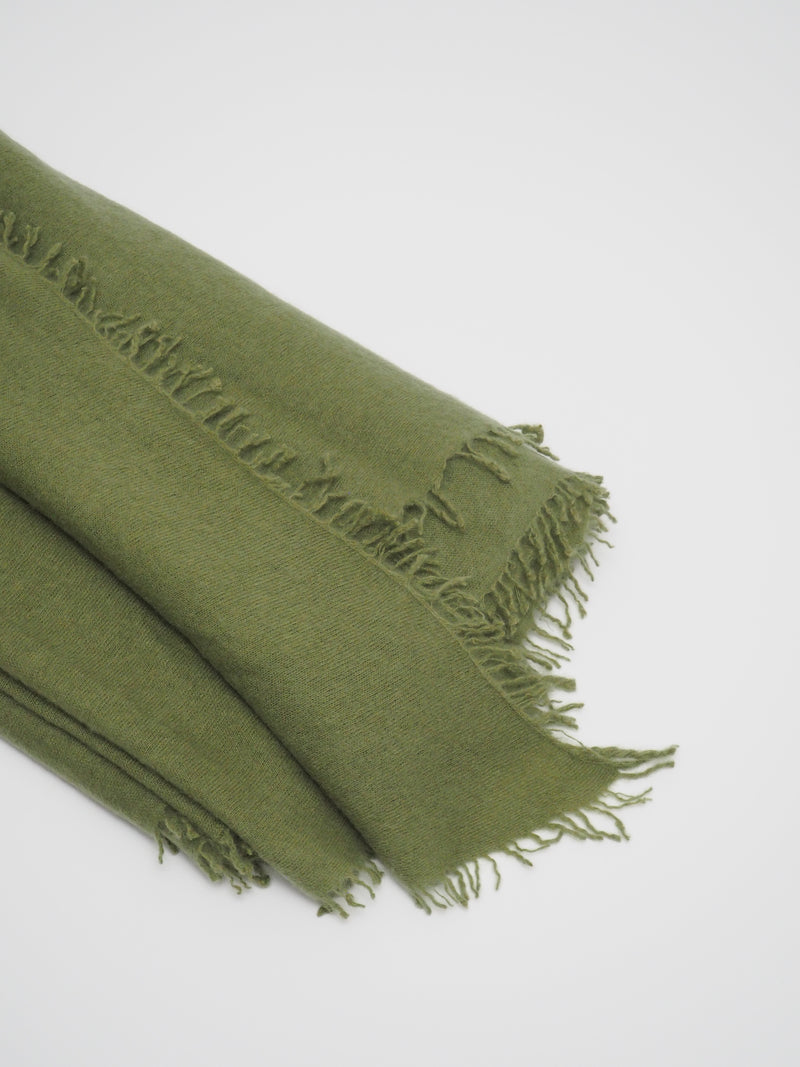 Tibet - Cashmere-Schal - Farbe: Olive