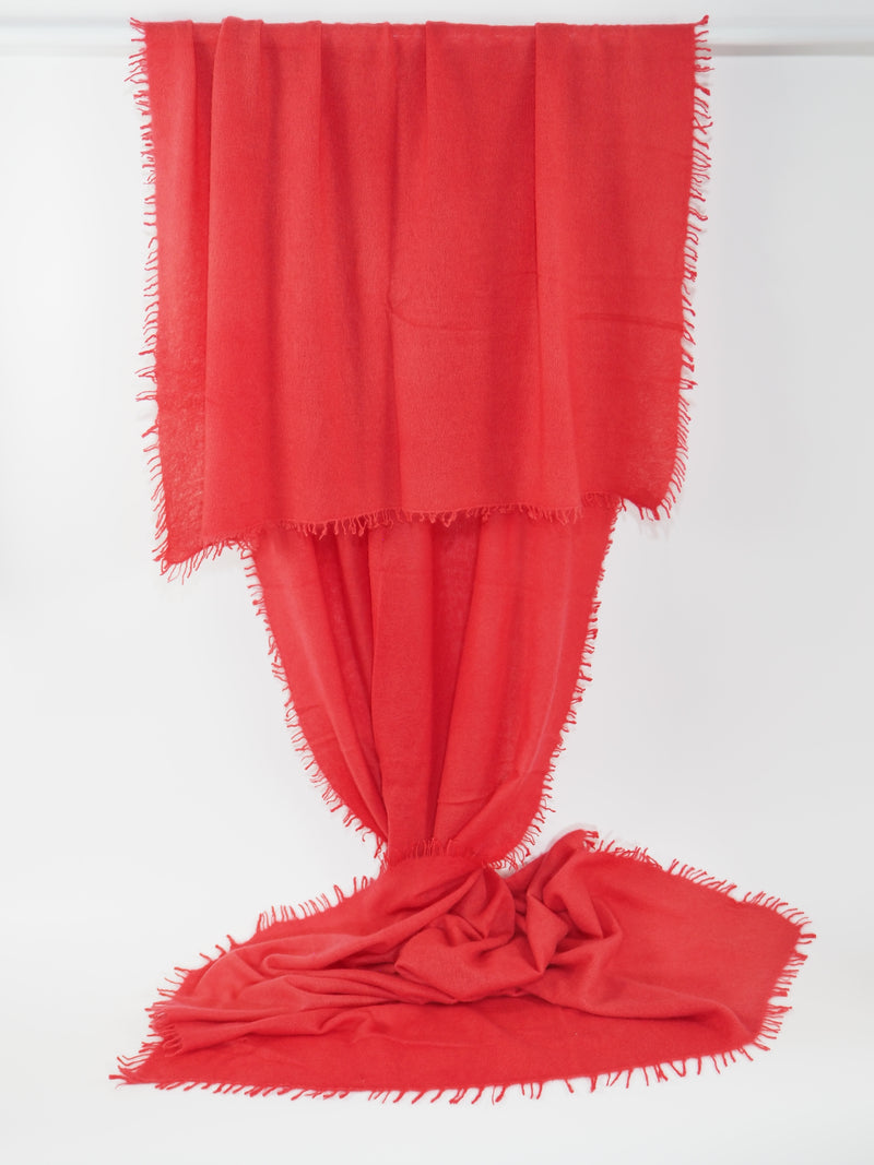 Tibet - Cashmere-Schal - Farbe: Coral 242L