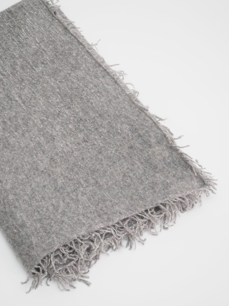 Tara - Cashmere-Schal - Farbe: Ghost / Silver