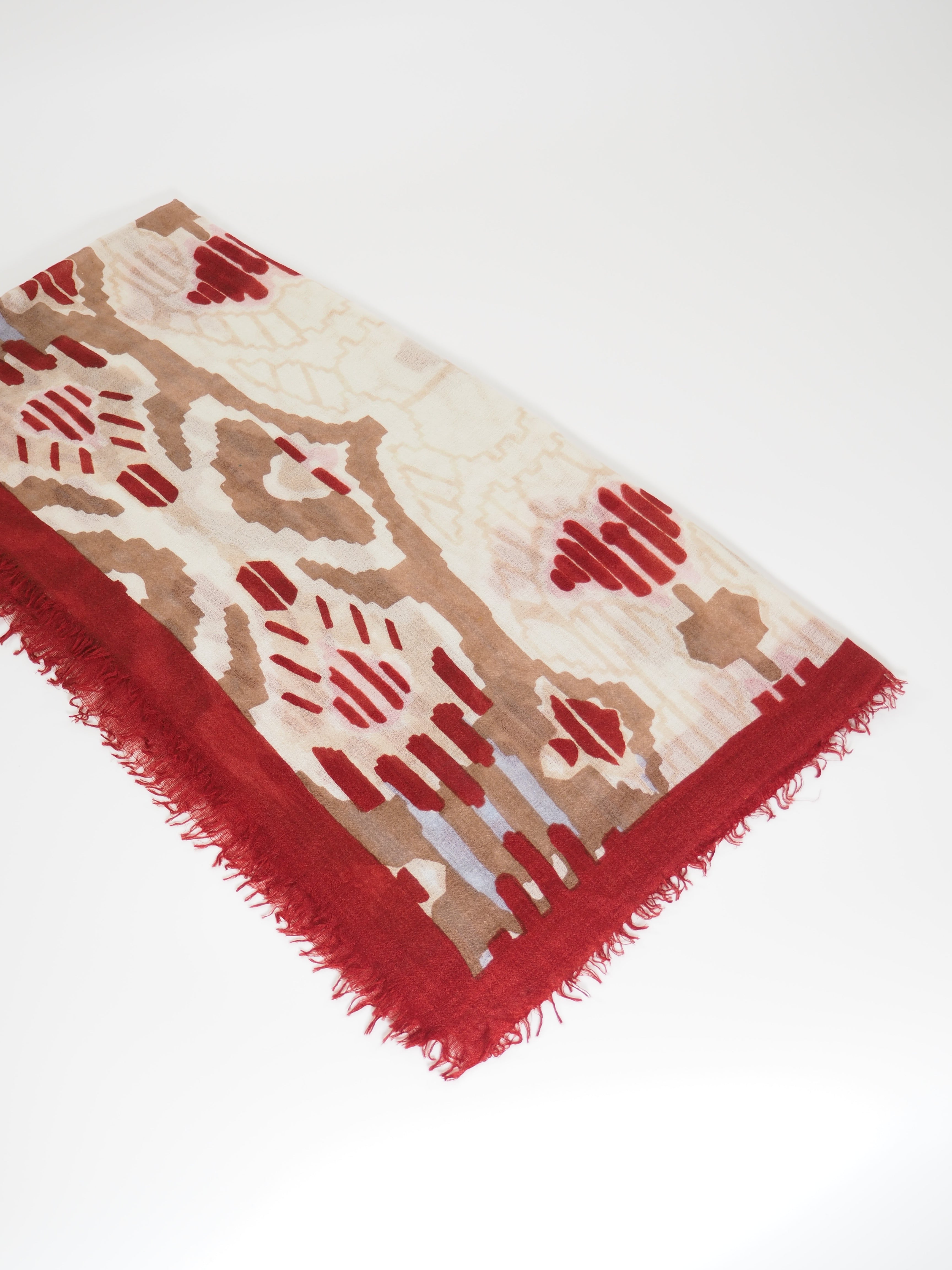 NATSUMI - Kaschmir-Schal -      Farbe: Red