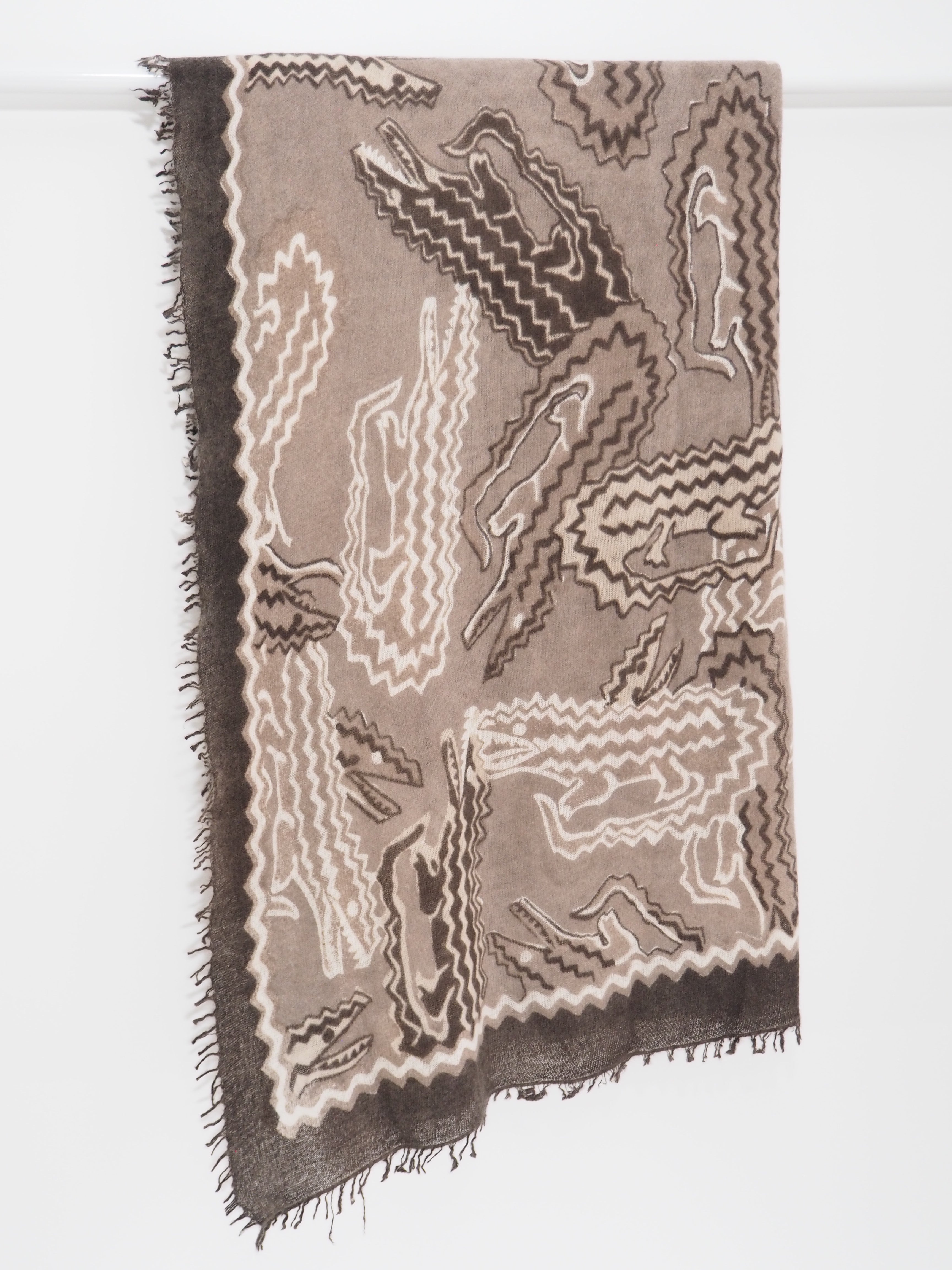 Crocodile - Cashmere-Schal - Farbe: Stone