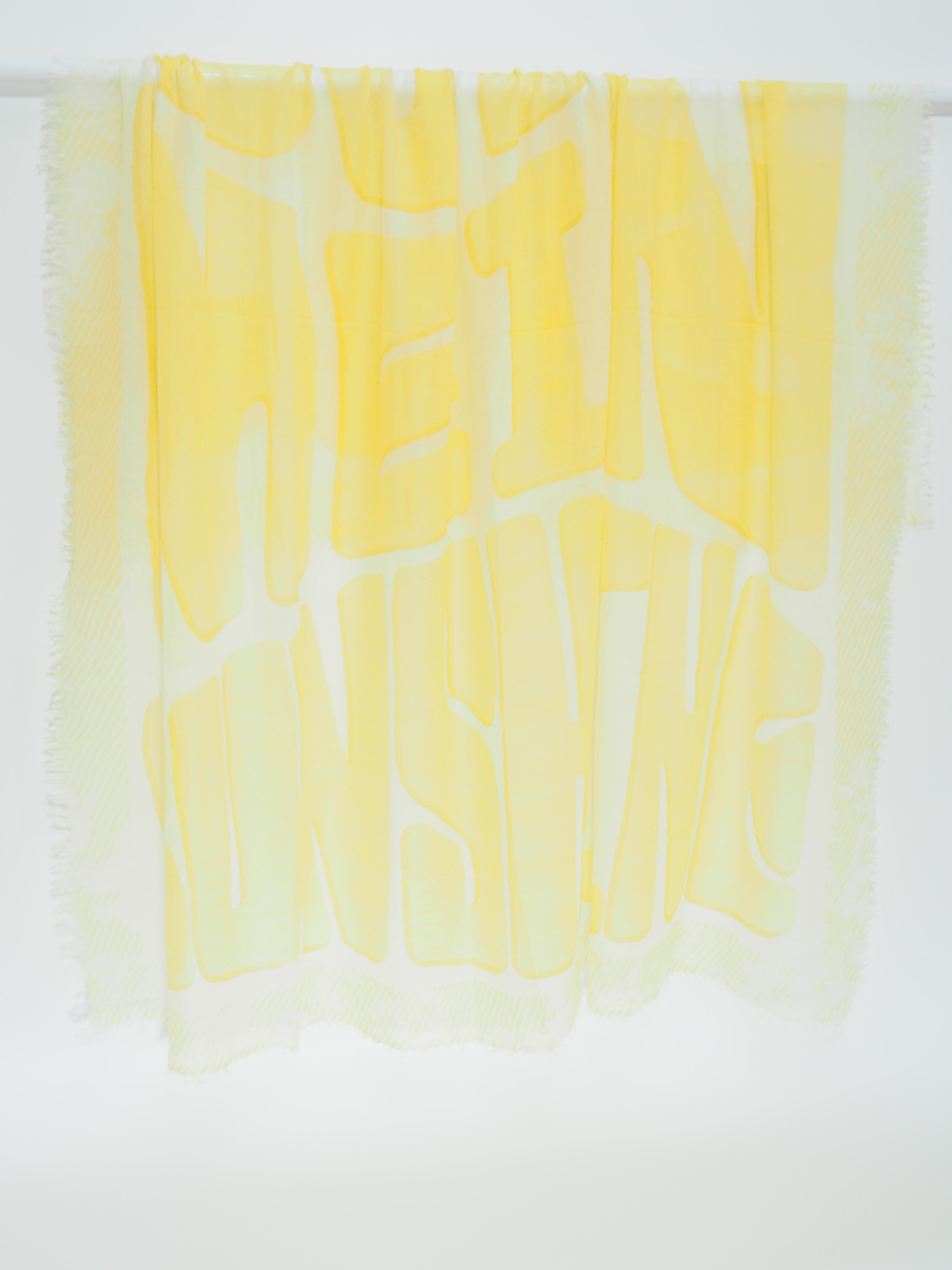 SUNSHINE - Federleichter Kaschmir-Schal -      Farbe: Yellow
