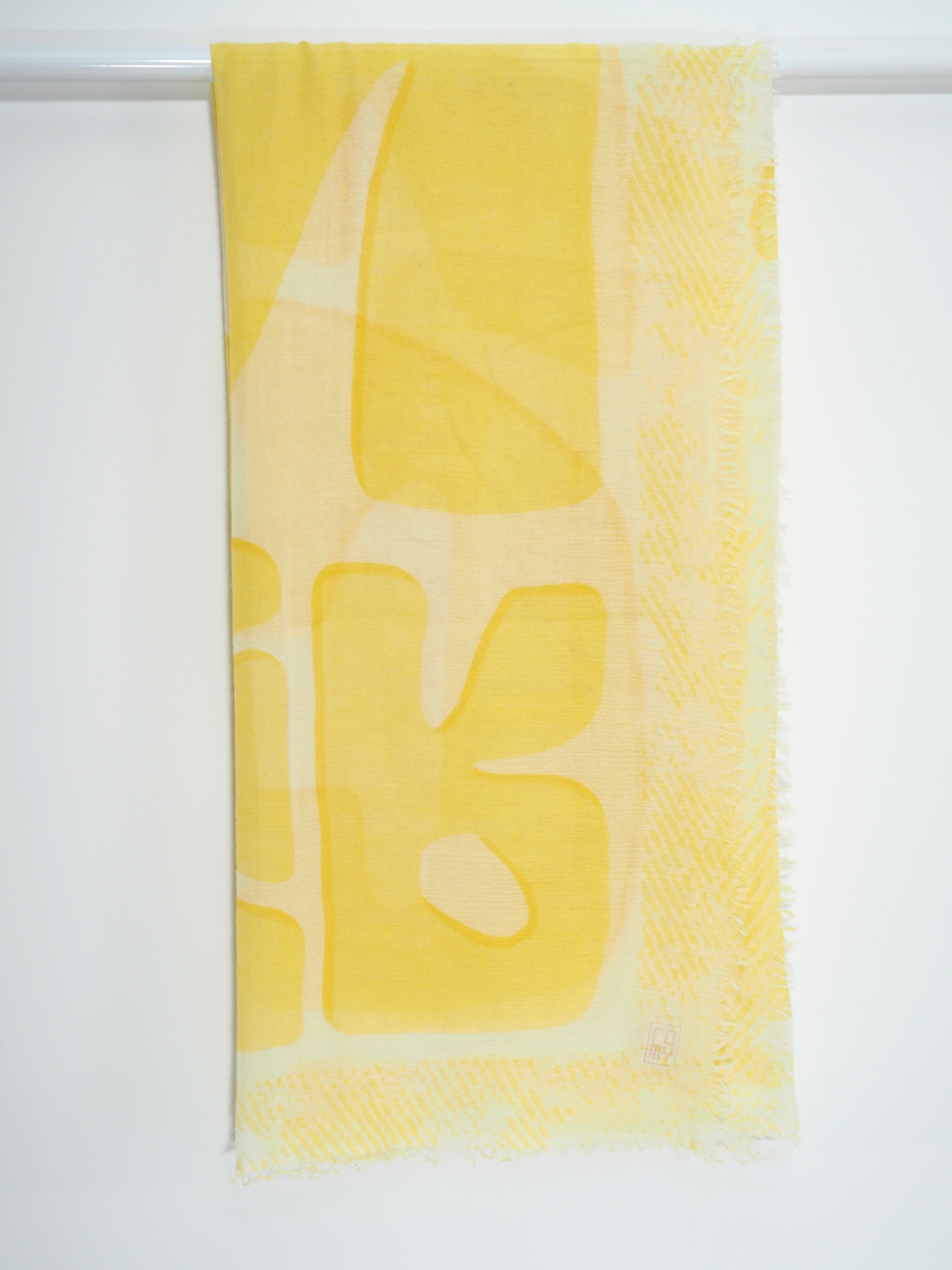 SUNSHINE - Federleichter Kaschmir-Schal -      Farbe: Yellow