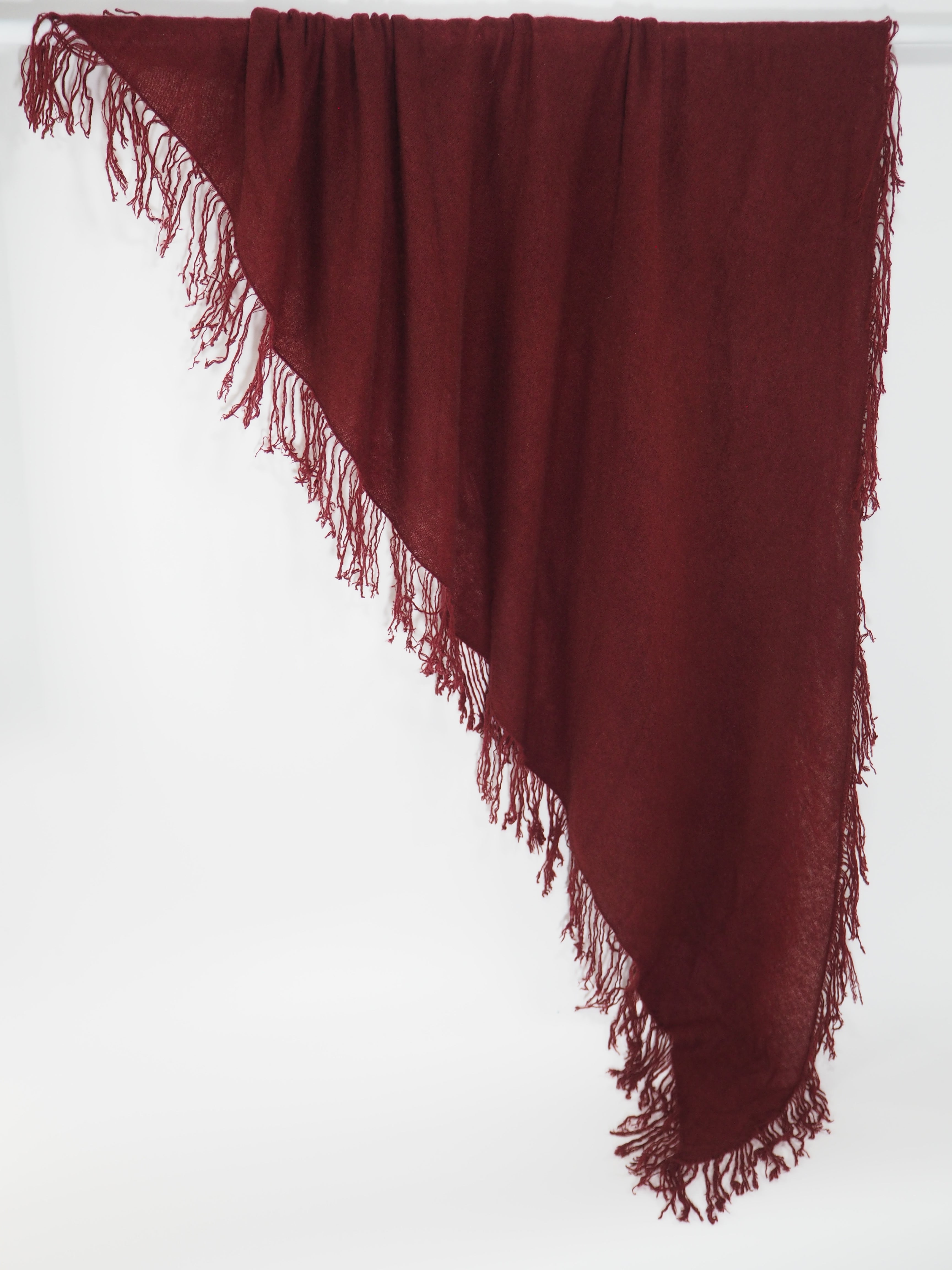 SUMA - Kaschmir-Schal -      Farbe: Ruby Wine 25040