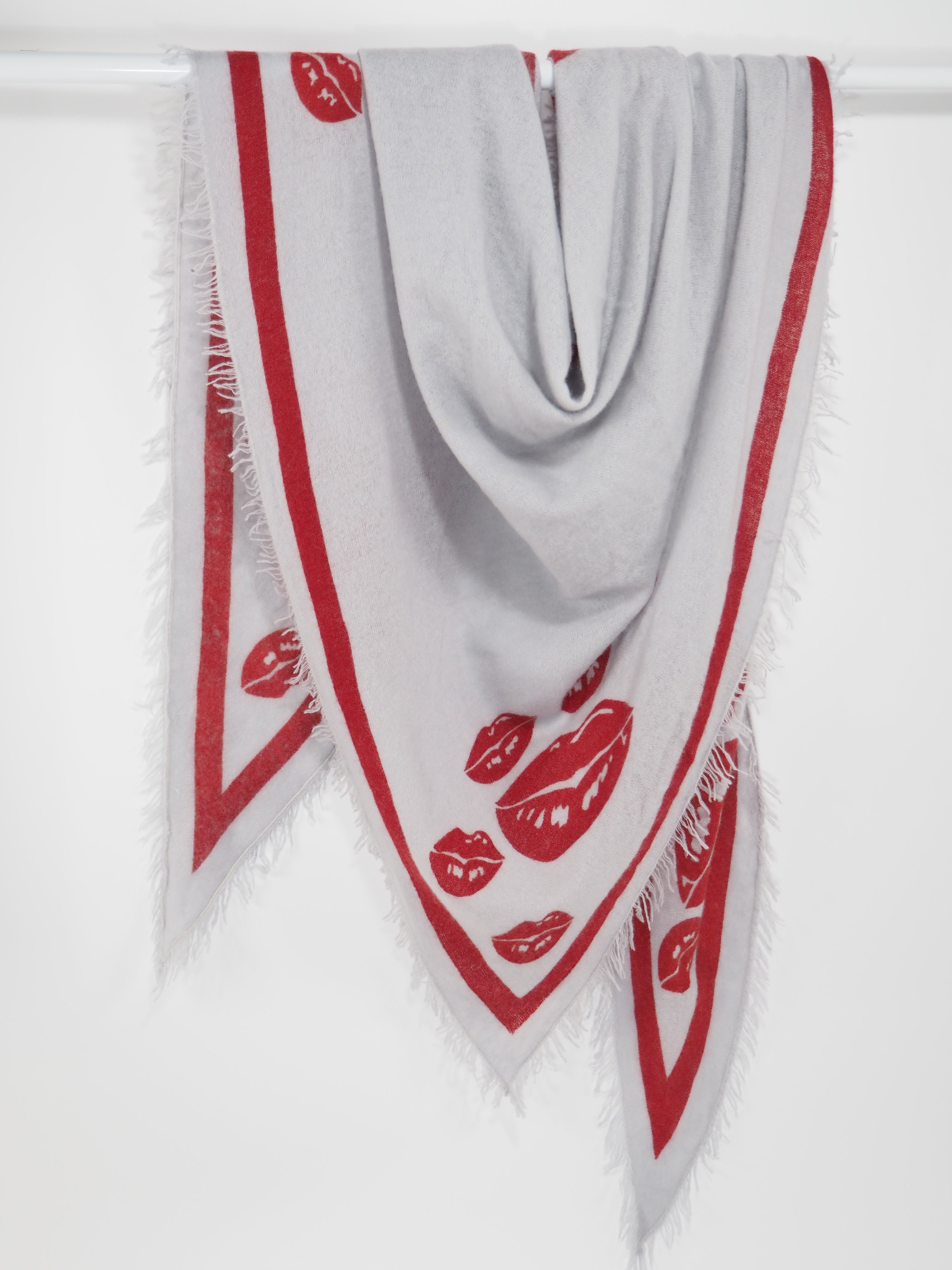 Kisses - Cashmere-Schal -     Farbe: Silver/Cherry