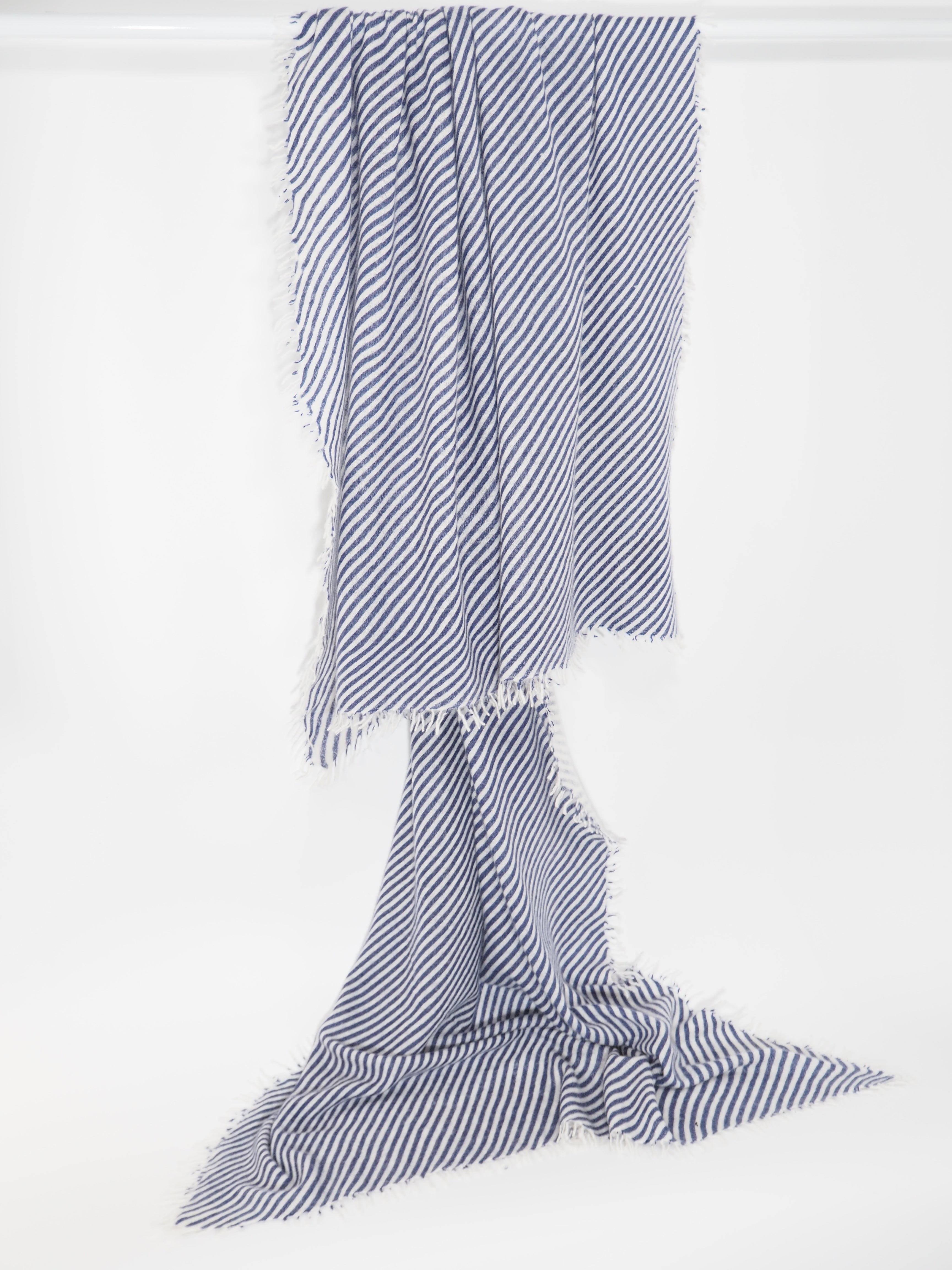 Stripes - Cashmere-Schal -     Farbe: Blue/White