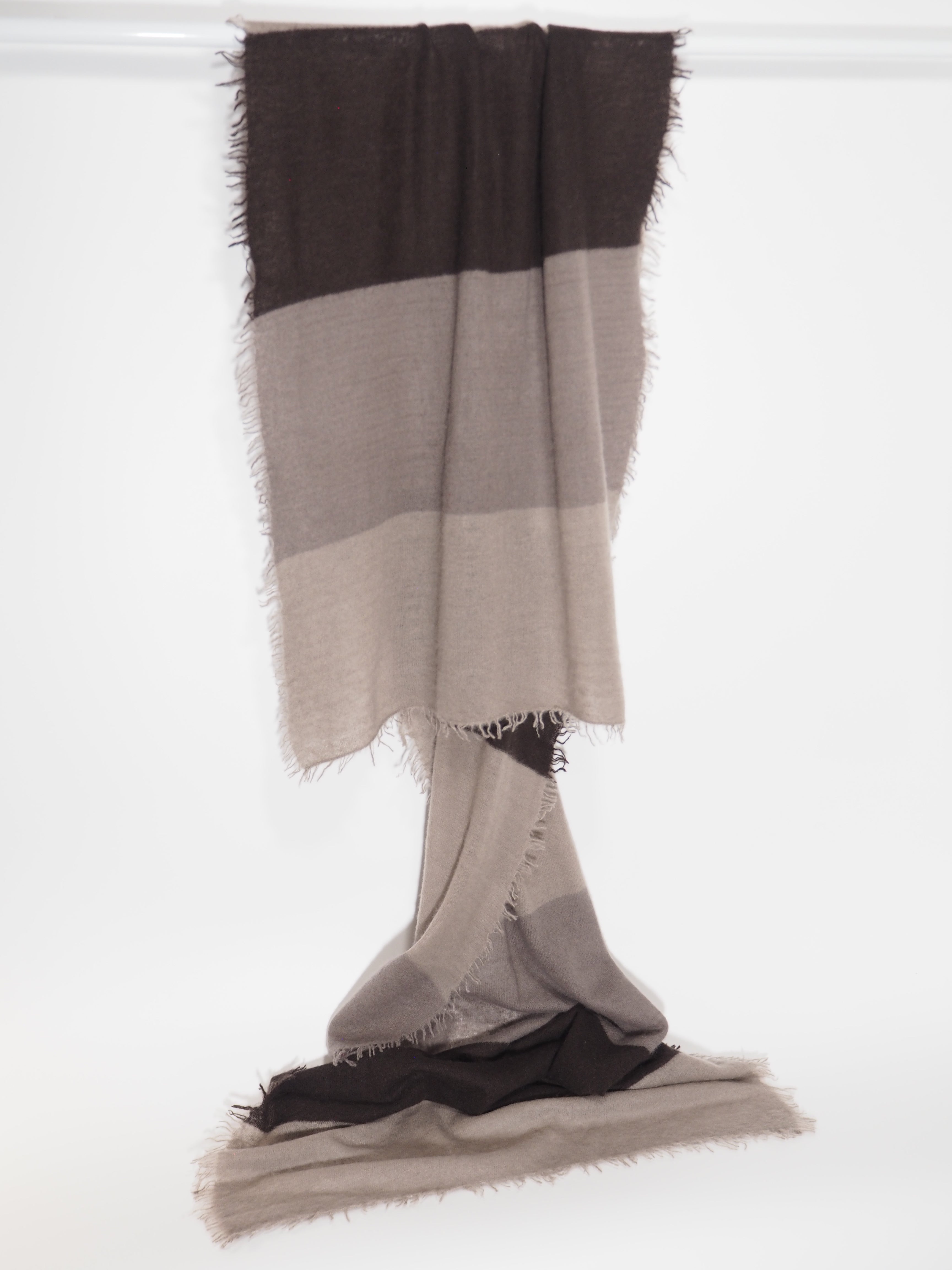 Blockstripes - Cashmere-Schal -     Farbe: All Brown