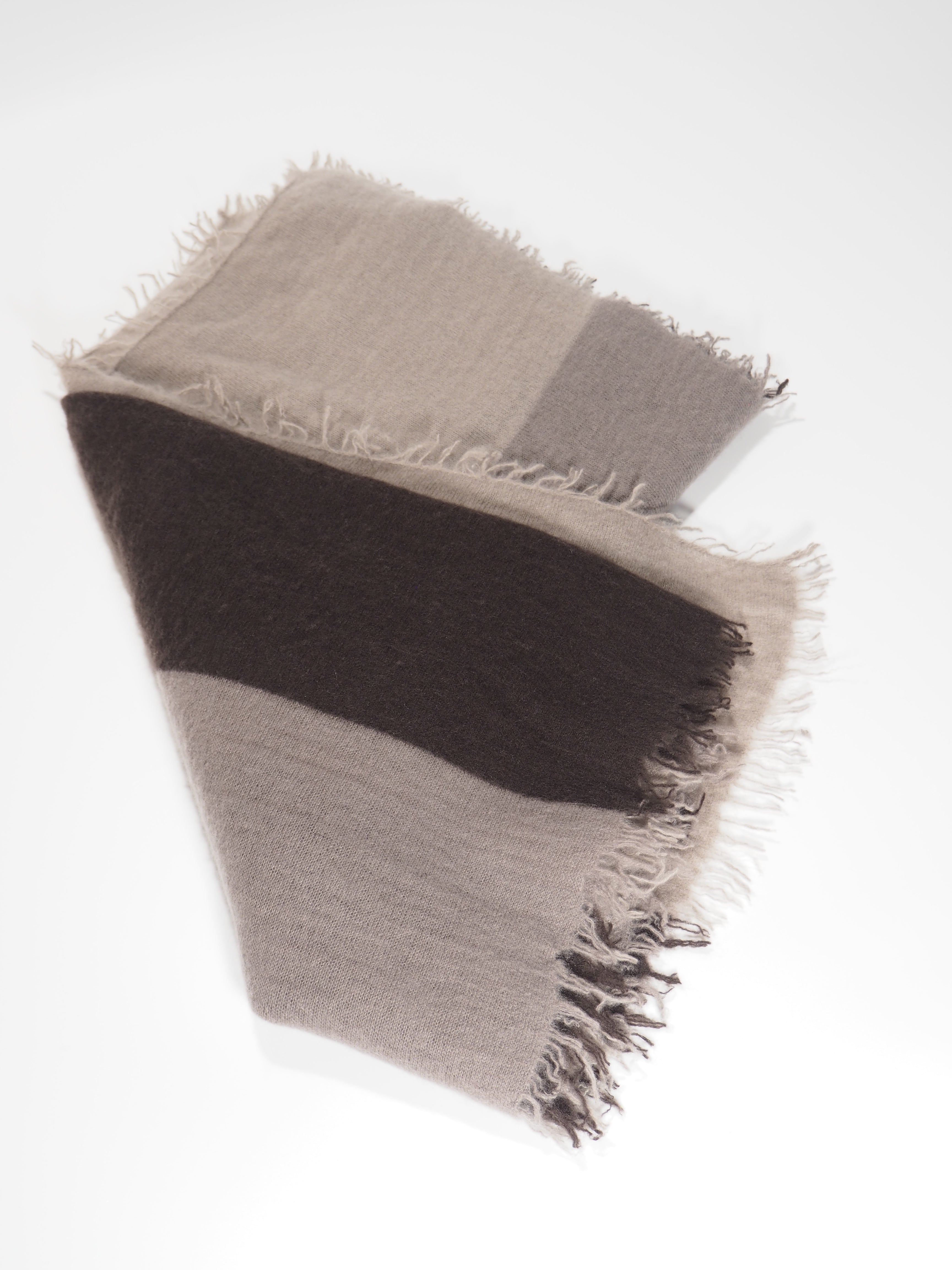 Blockstripes - Cashmere-Schal -     Farbe: All Brown